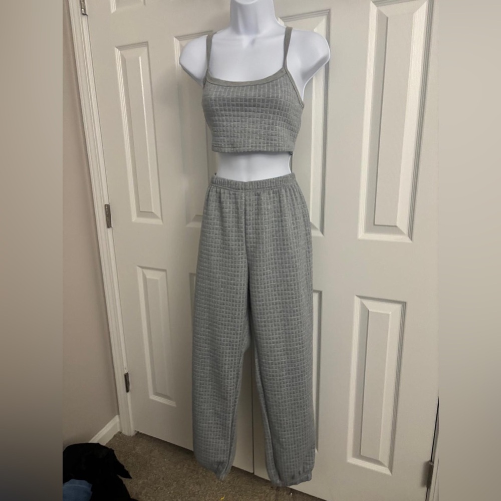 SHEIN Gray Textured Set